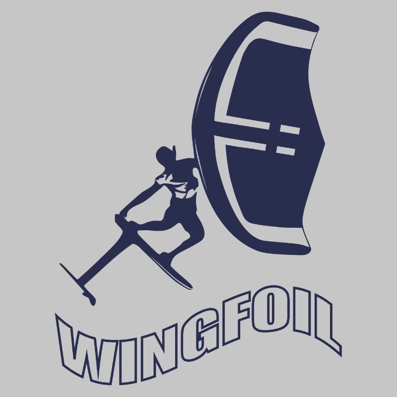 Windfoil Surfer Silhouette