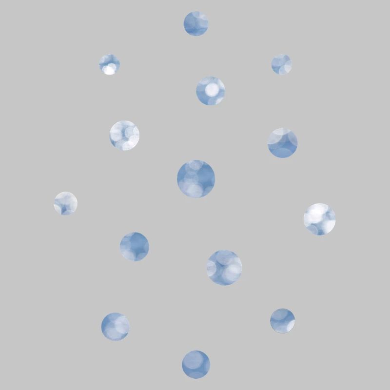 Blue Bokeh Light Points Pattern