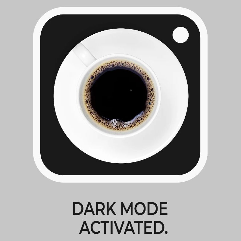 Mode sombre activé sur le Coffee Nerd