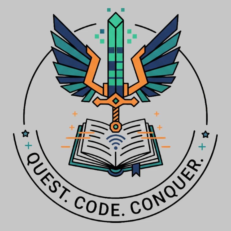 Quest. Code. Conquer Emblem
