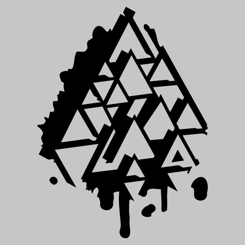 abstract Graffiti Triangle
