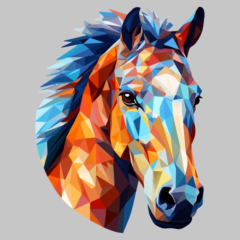 Pferd Polygon Pferdekopf Pferde