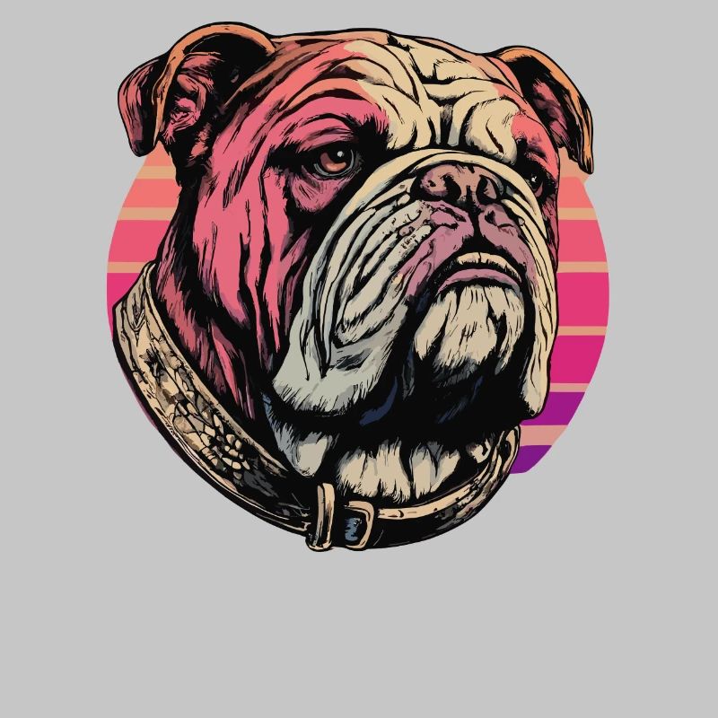 Impression d’art bouledogue élégant