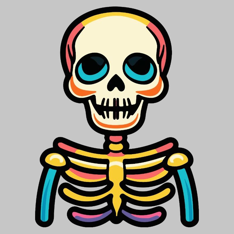 Skeleton Halloween Comic