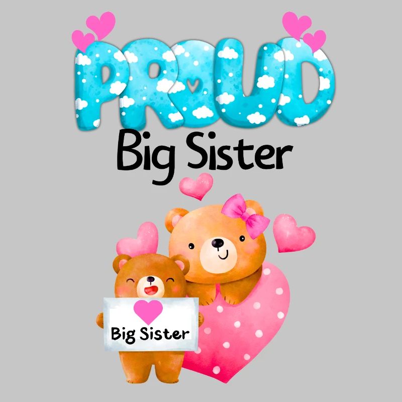 Stolze große Schwester Teddybären