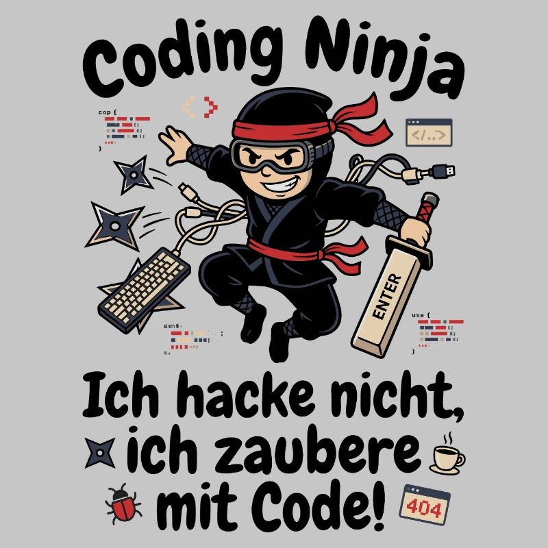 Coder Ninja Programmierer Humor