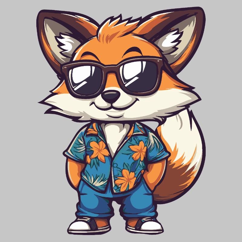 Fuchs Comic Urlaub