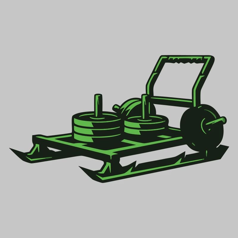 Weight Sled Prowler Vector
