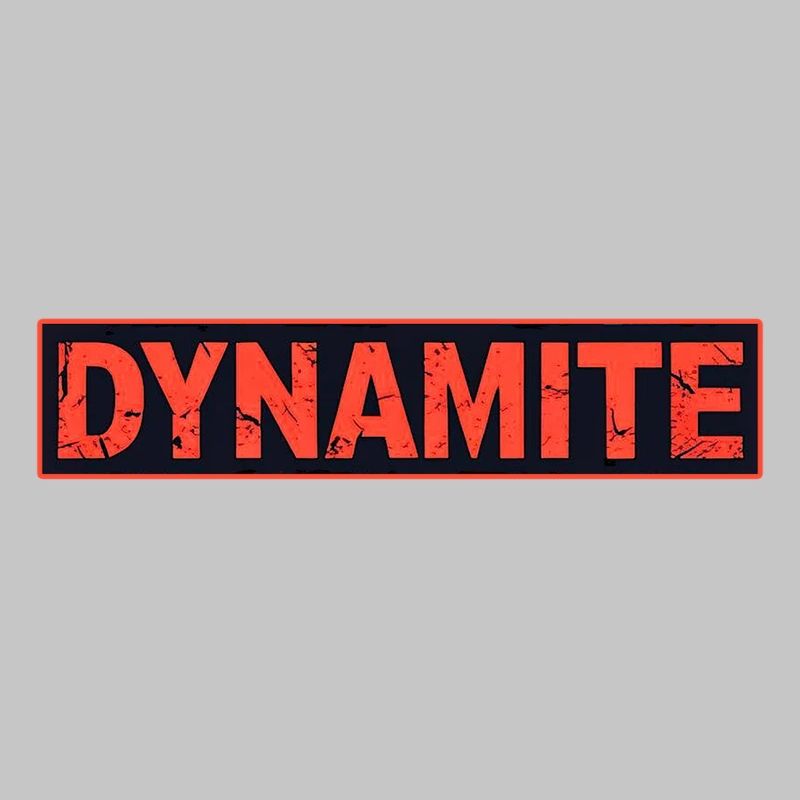 Dynamitisches rotes Grunge-Poster