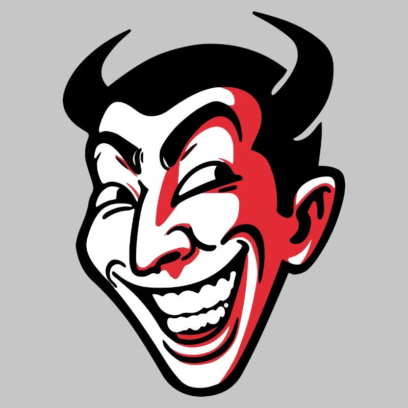Expressive Smiling Comic Face Design