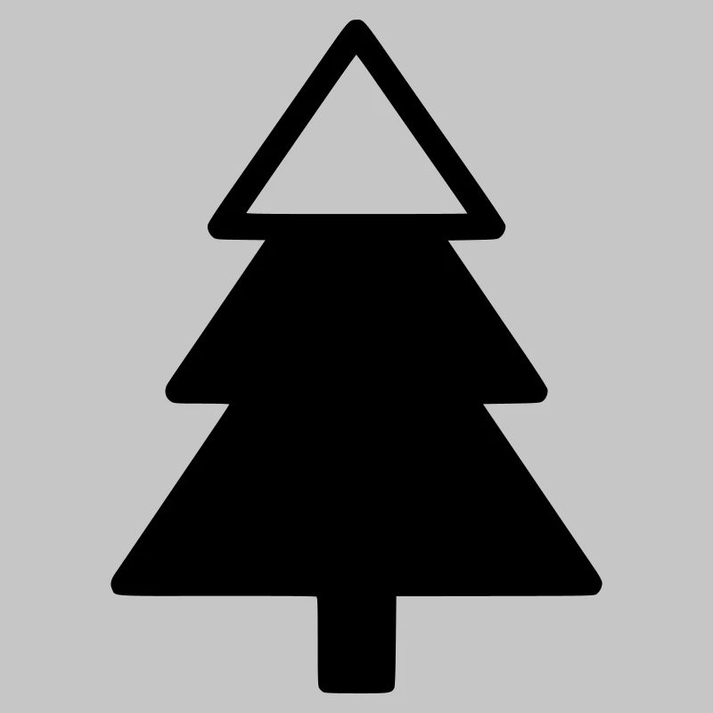 Silhouette de la forêt de sapins