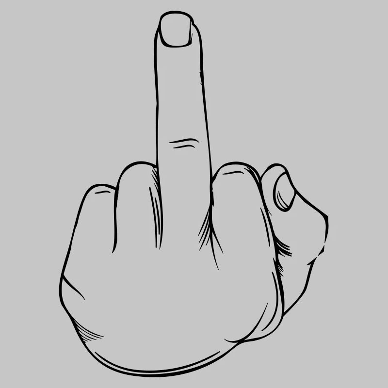Middle finger statement