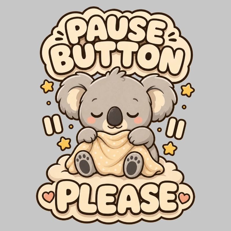 Pause Button Please Koala