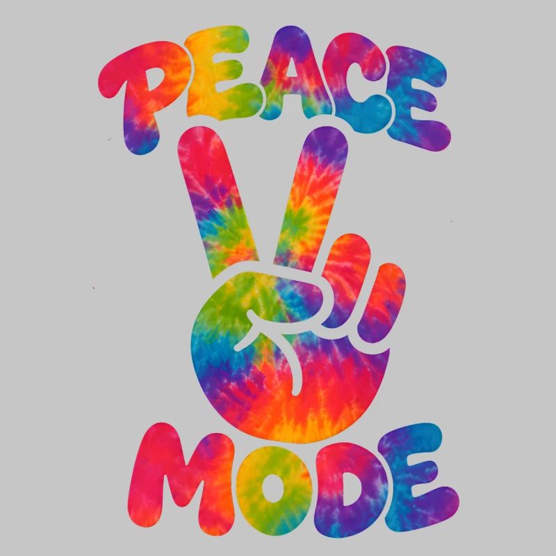 PEACE MODE – Psychedelic Retro Style mit Neon Vibe
