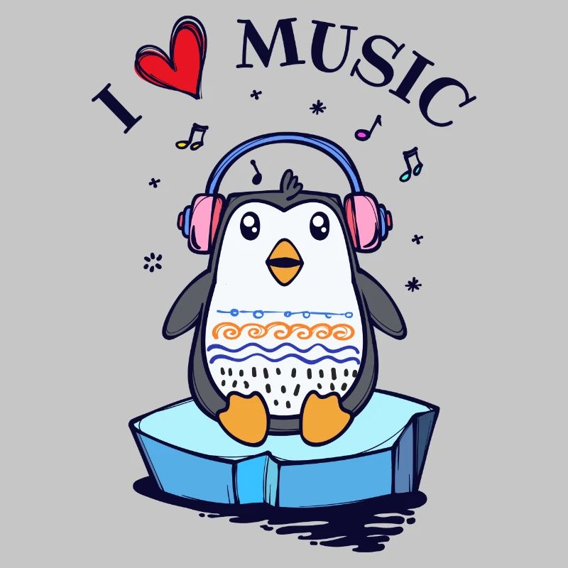 Seevogel Cool Herz PinguinTier Statement