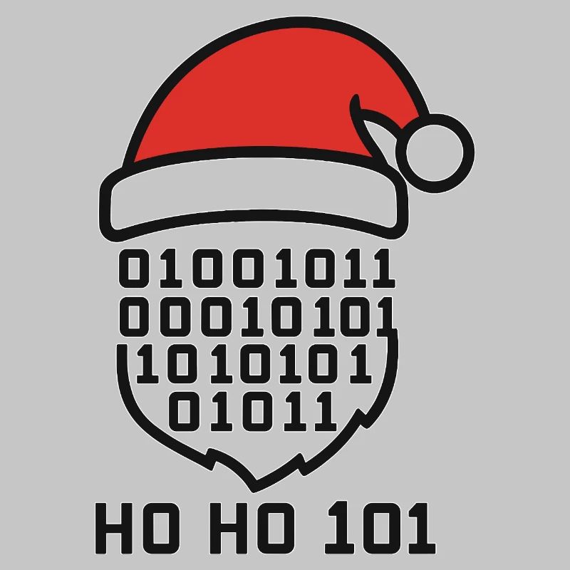 Weihnachtscode mit Santa Hut