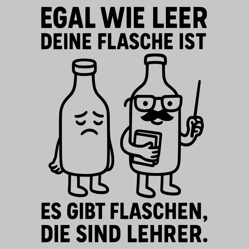 flasche leer lehrer witz