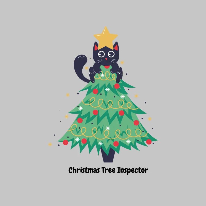 Katzen-Weihnachtspullover im Baum