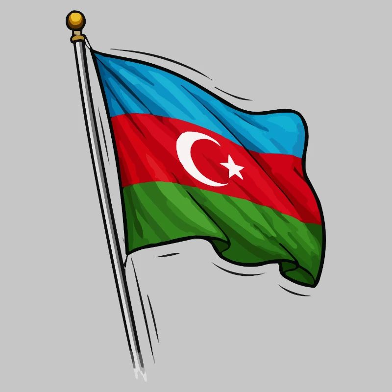 Conception du drapeau de l’Azerbaïdjan
