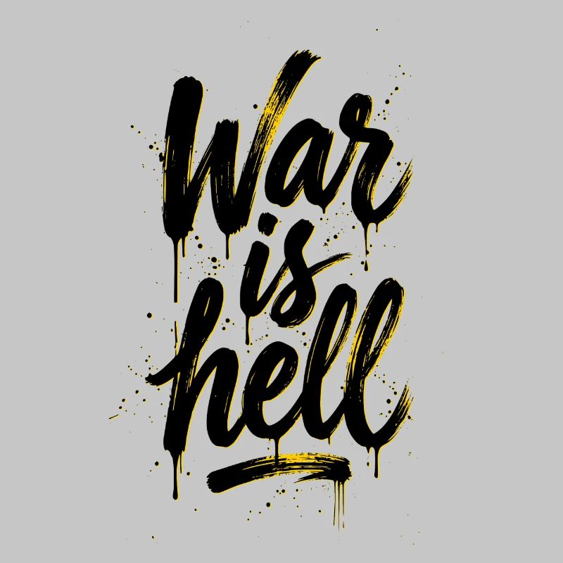 Script Yellow Graffiti Brush sur Black War, c’est l’enfer