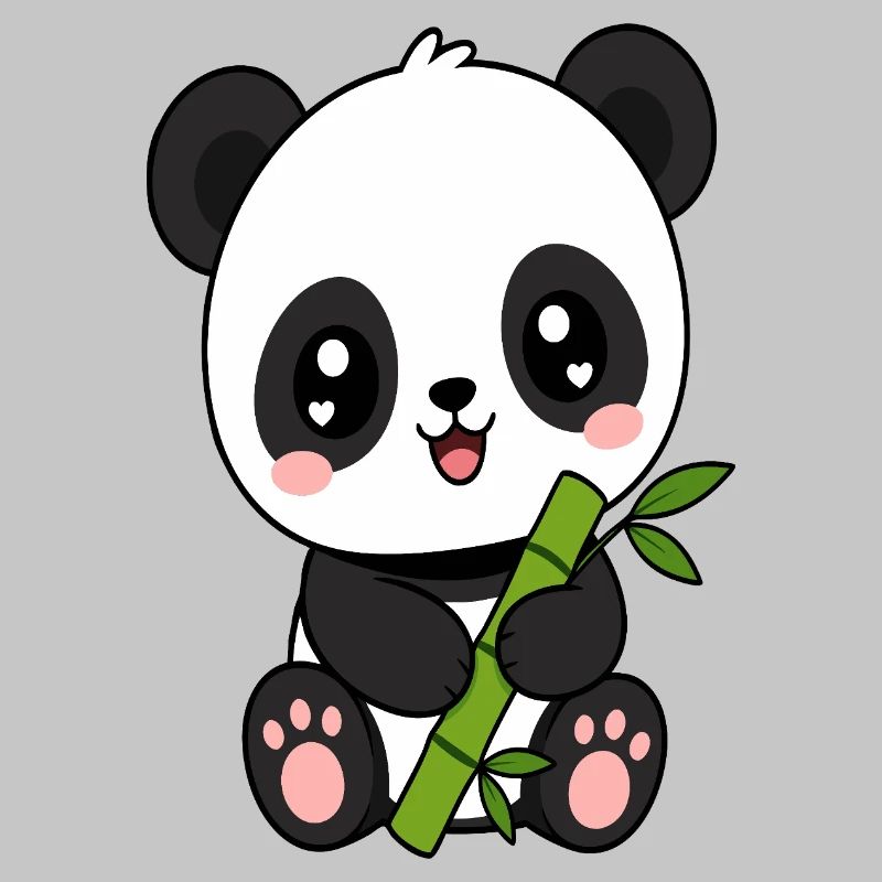 Panda Bambus Charm