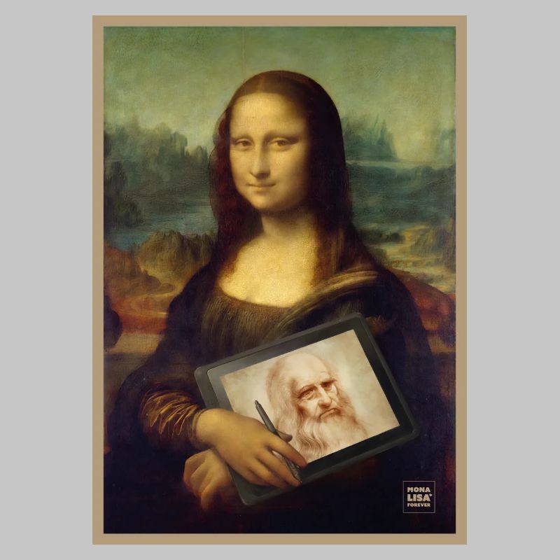 Mona Lisa Tablet Sketch Mashup