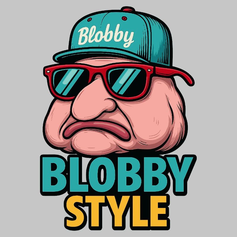 Blobby Style Cartoon Tee