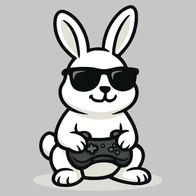 Lapin de jeu cool