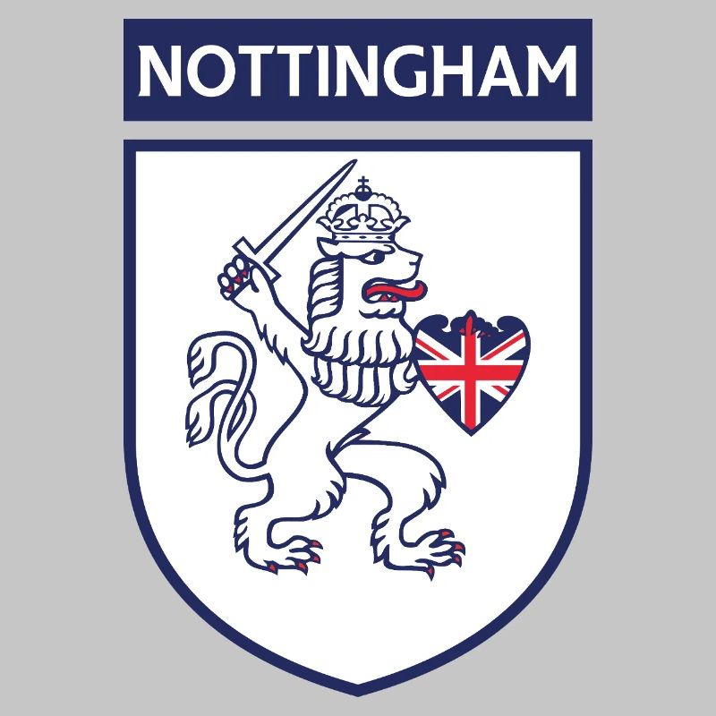 Nottingham Schild Löwe mit Schwert
