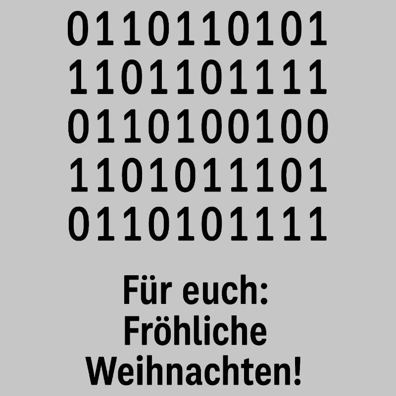 Christmas Code Binary Pattern