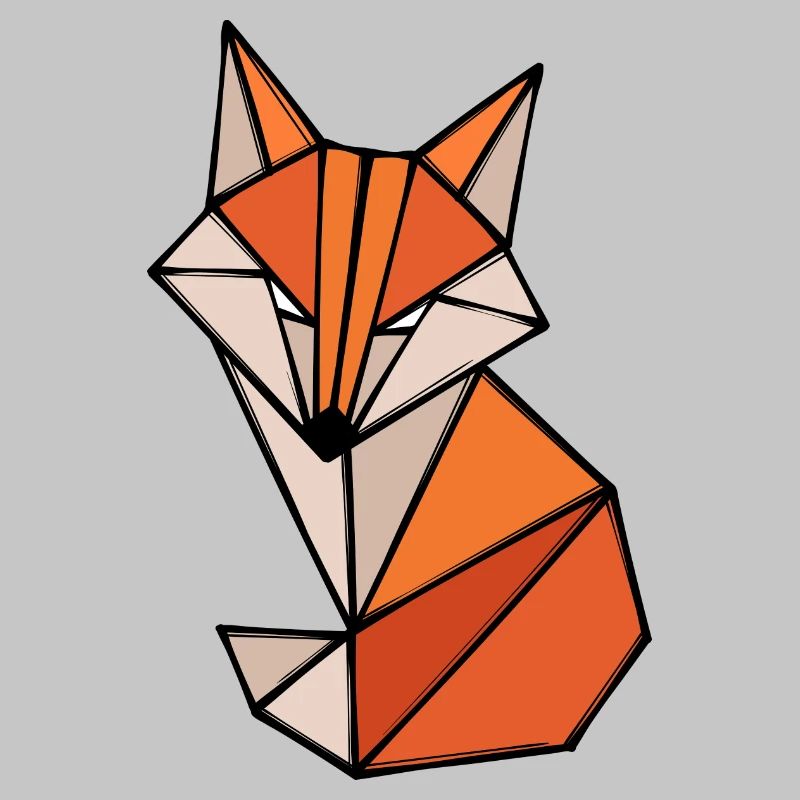 Fuchs Polygon Geometry Art abstrait Créatif