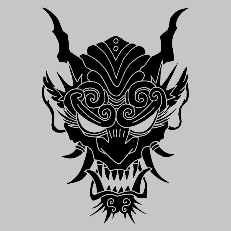 schwarzer Gothic-Dämon