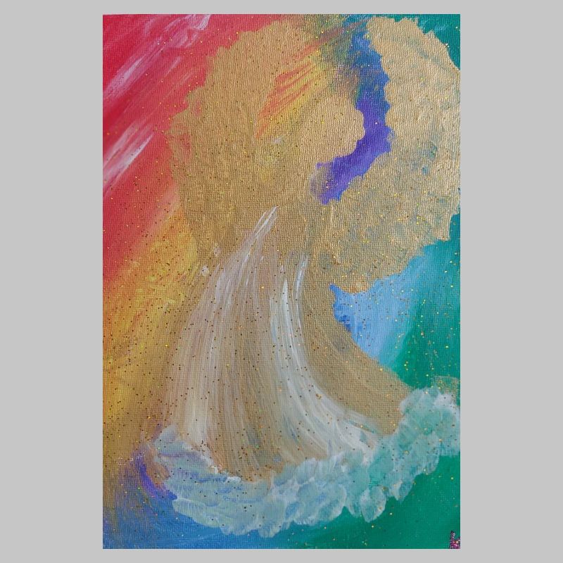 Regenbogenengel - Engel des Einklangs - Engelbild