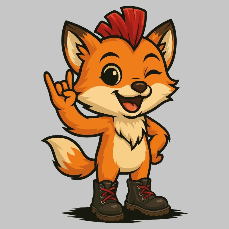 Fuchs mit Punk-Power