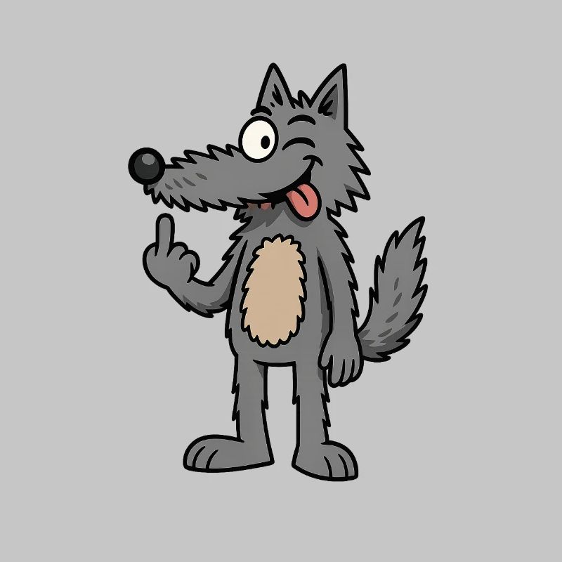 Waldemar Wolf Lustiger Comic-Wolf