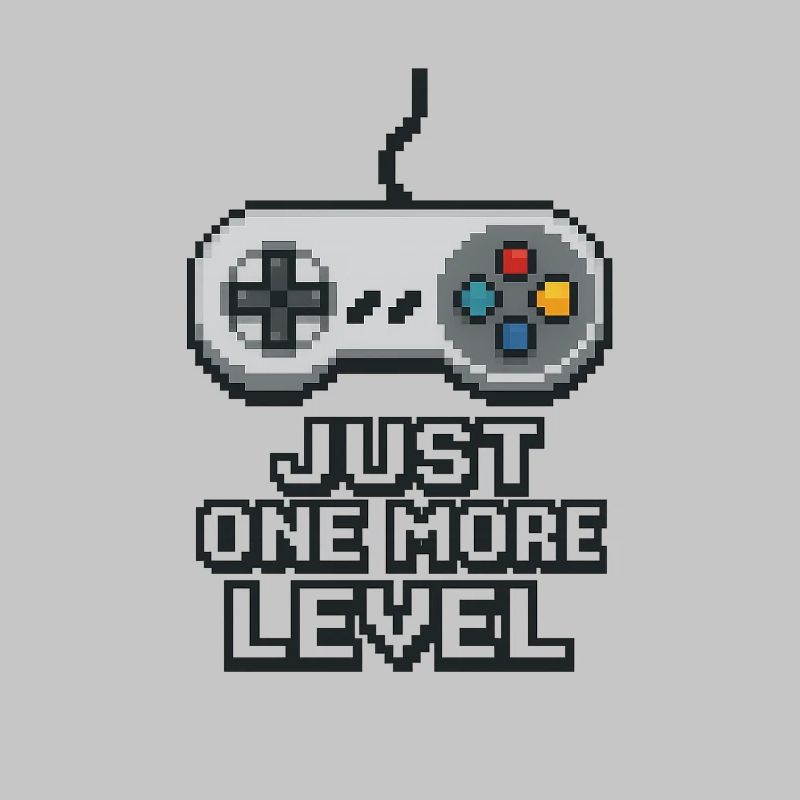 Pixel Neon Game Controller Design