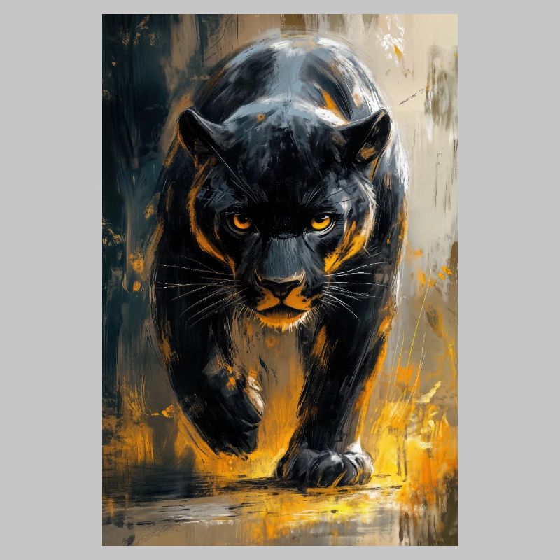 Illustration eines Panthers