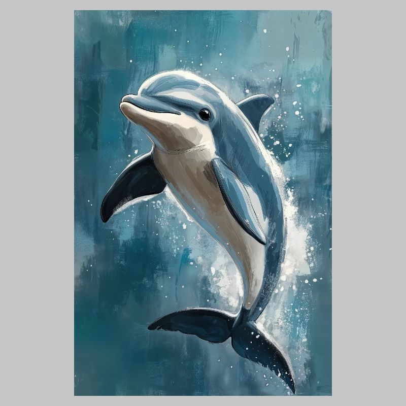 Illustration eines Delfins