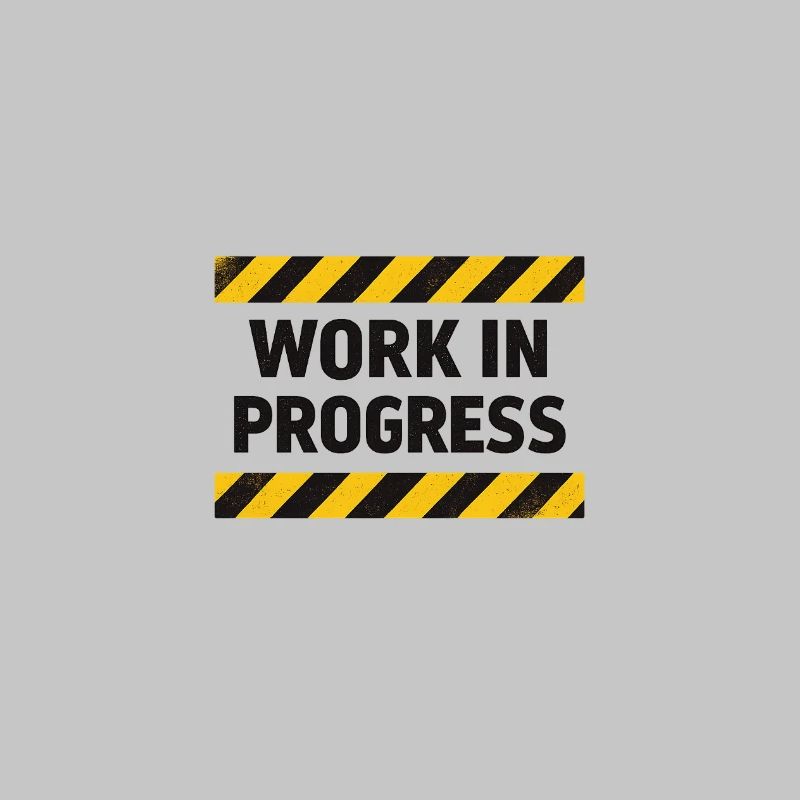 Progrès en cours – bande d’avertissement