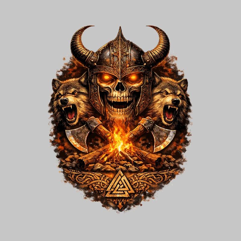 Vikingenschädel Feuerkampf
