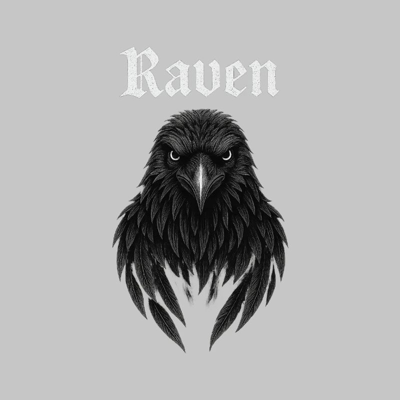 Raben-Gothic Kopfdesign Geschenkidee Fans