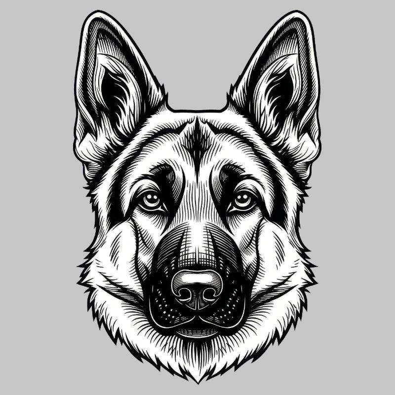 Inkline Deutscher Schäferhundkopf