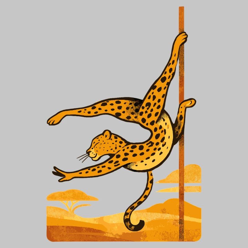 Pole Dance Leopard Pole Dancer Gift