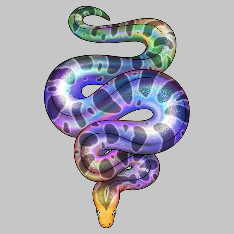 Rainbow Neon Snake