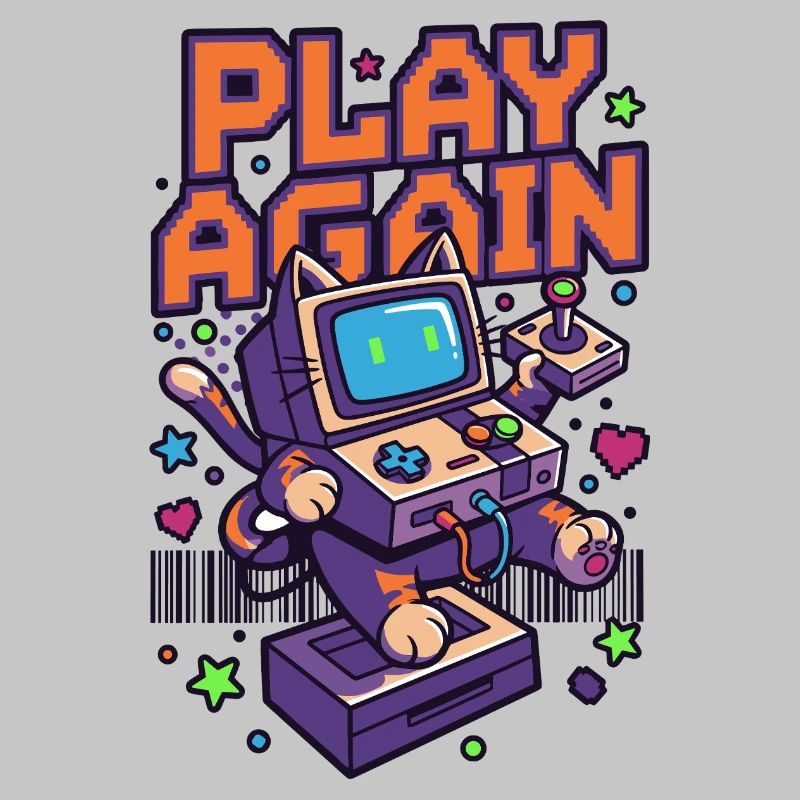 Play Again: Retro Cat Arcade