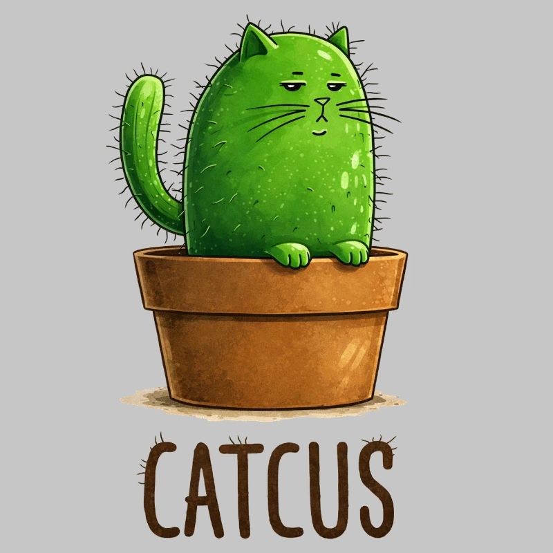 Catcus – Cactus Cat avec Attitude