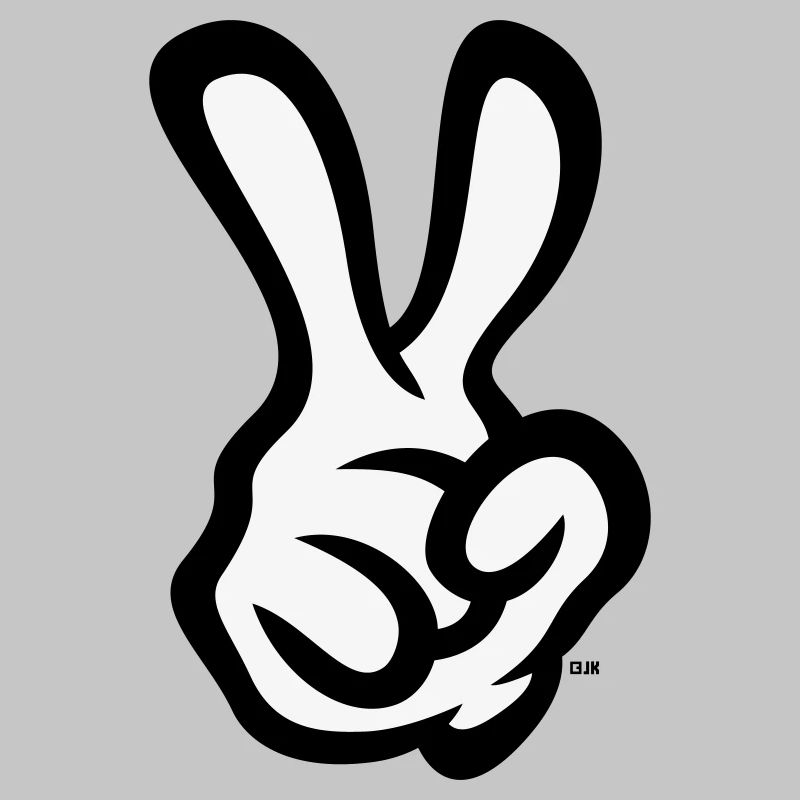 Victory Hand Sign (Right Hand / POS / 2C)