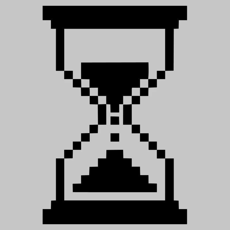 Pixel Hourglass Loading Icon