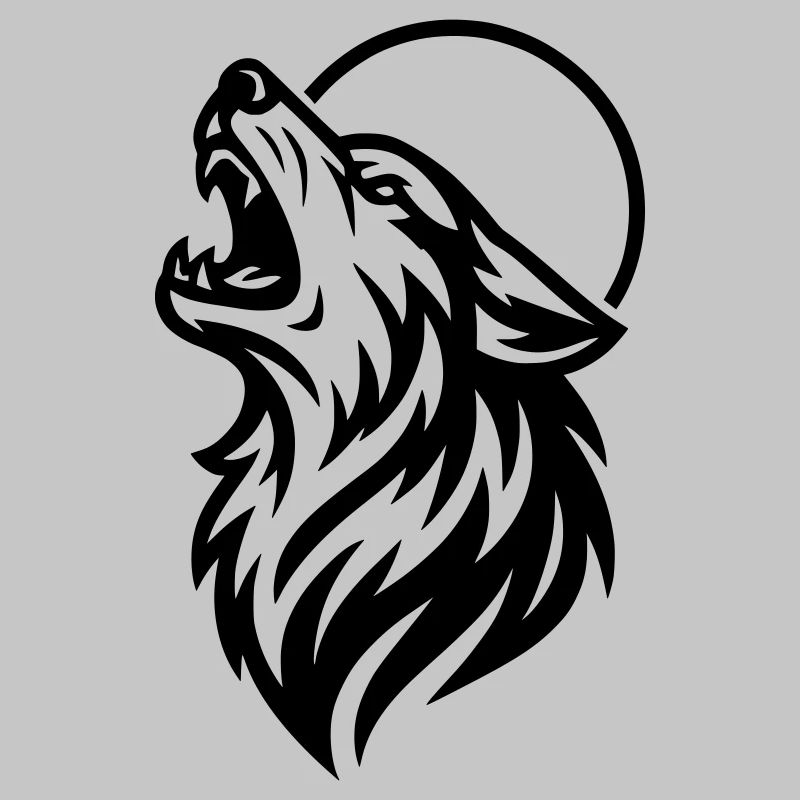 Heulender Wolf