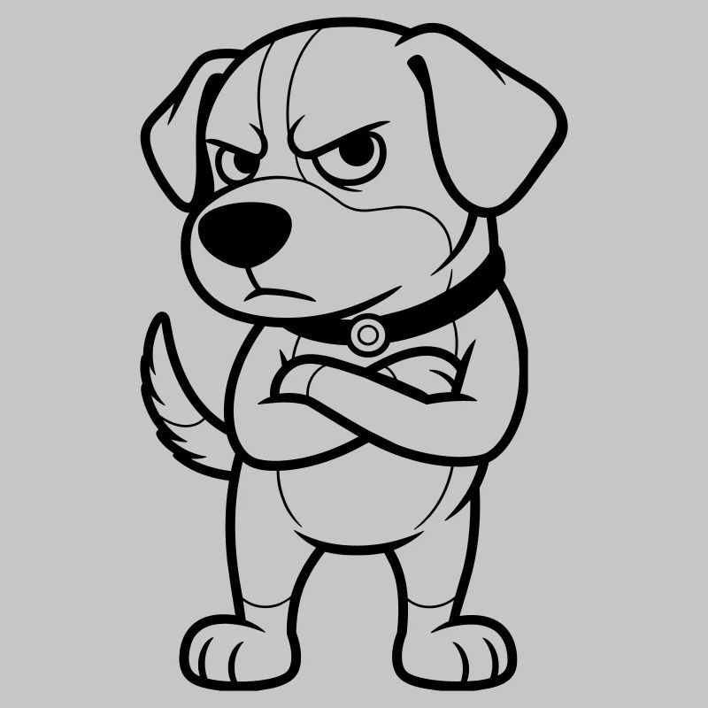 Grumpy Dog